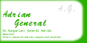 adrian general business card